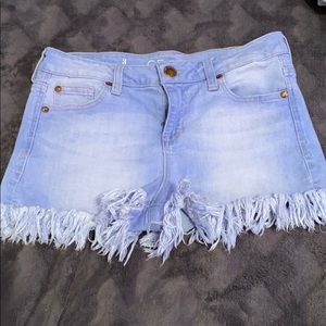 very light blue Jean shorts